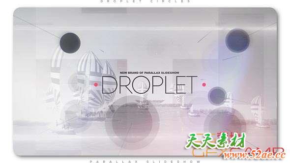 Droplet Circles Parallax Slideshow