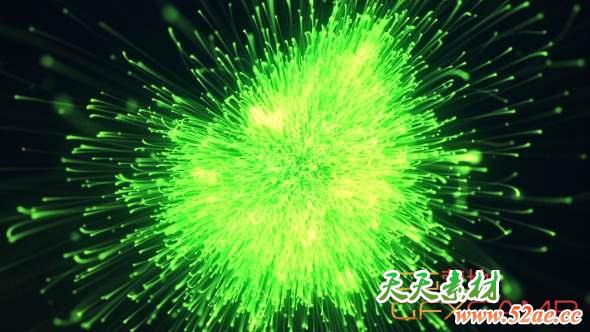 AE模板-扩散粒子汇聚Logo动画 Particle Burst Logo-天天素材网