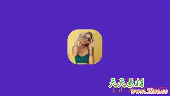 AE模板-INS头像信息介绍动画 Instagram Follow-天天素材网