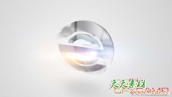 AE模板-快速三维Logo动画 Quick Clean Bling Logo 2-天天素材网
