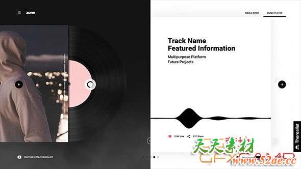 AE模板-创意时尚视频包装 Portfolio-天天素材网