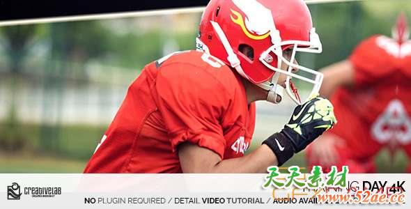 AE模板-体育照片宣传片头 Training Day 4K-天天素材网