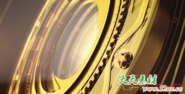 AE模板-大气快门三维Logo动画 Aperture Logo Opener-天天素材网