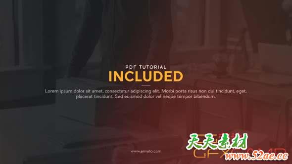 AE模板-商务宣传合作片头 Clean Corporate-天天素材网