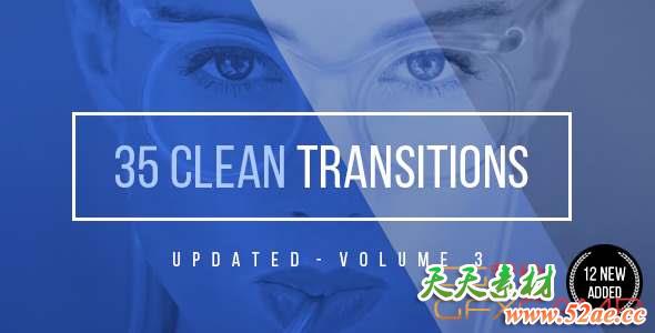 AE模板-35组企业公司图形视频转场 Transitions-天天素材网