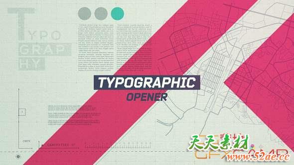 AE模板-人物纪录片介绍片头 Typographic Opener-天天素材网