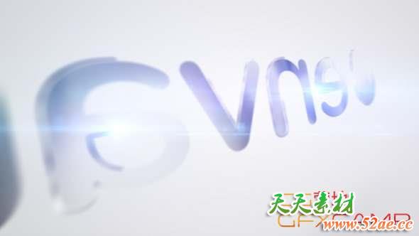 AE模板-快速闪光Logo动画 Quick Clean Bling Logo-天天素材网