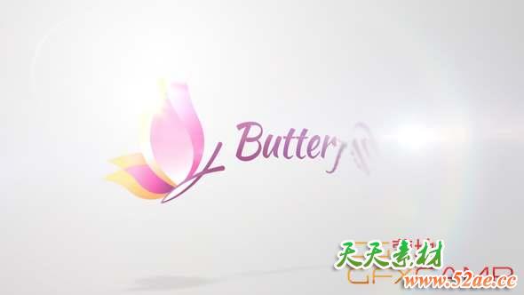 AE模板-翻转扫光Logo动画 Clean Flip Logo Remastered-天天素材网