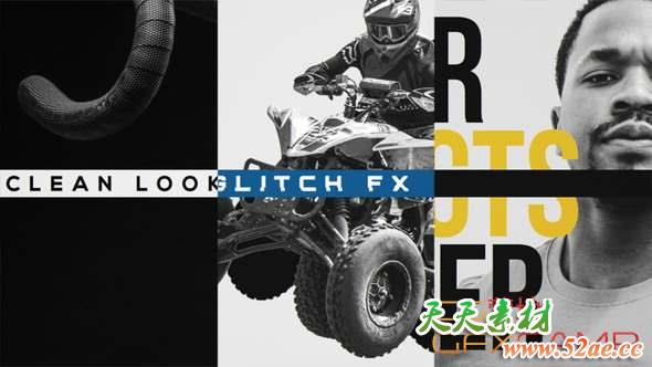 AE模板-文字图片快闪片头 3 Rhythmic Openers-天天素材网