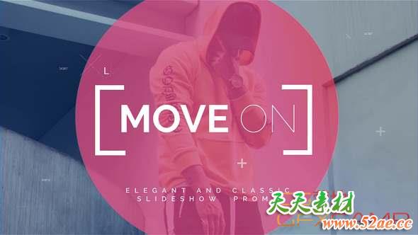 AE模板-动态时尚视频包装片头 Move On-天天素材网