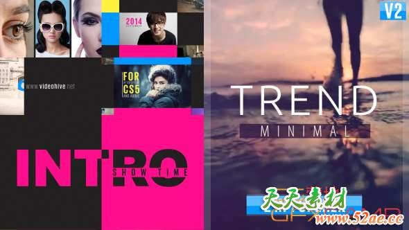 AE模板-时尚视频界面宣传片头 Event Promo-天天素材网