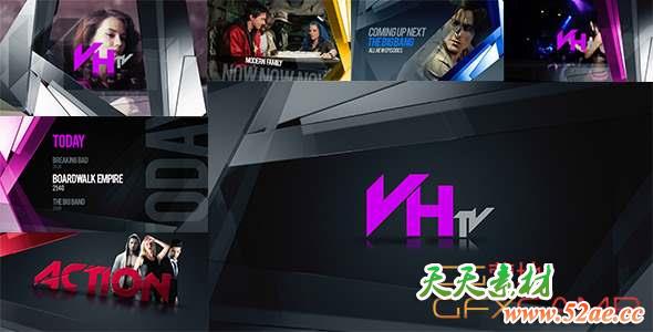 AE模板-时尚电视栏目包装 Broadcast Network Branding-天天素材网