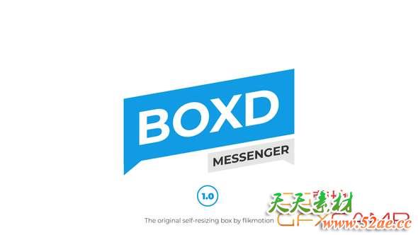 AE模板-信息对话框动画 Text Message-天天素材网