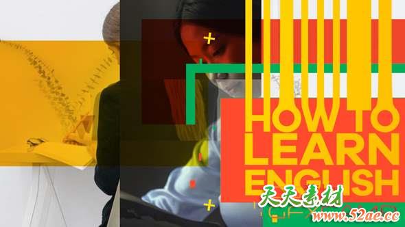 AE模板-彩色时尚图片开场 Colorful Promo-天天素材网