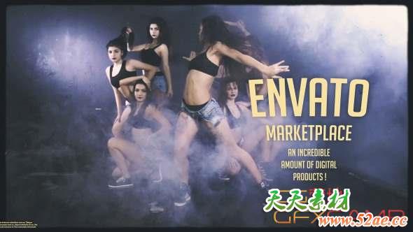 AE模板-动感视频开场 Opener-天天素材网