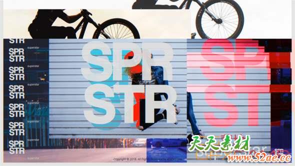 AE模板-时尚明星介绍包装片头 Superstar-天天素材网