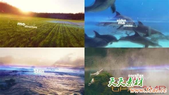 AE模板-三维视差图片开场 Parallax-天天素材网