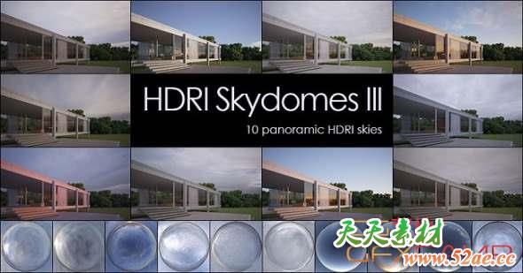 高动态HDR天空贴图 VIZPARK HDRI Skydomes III (部分)-天天素材网