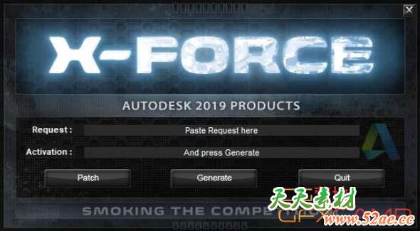 Autodesk 2019 Win/Mac XForce注册机+ NLM破解+软件密钥-天天素材网