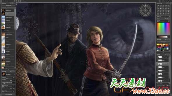 手绘油画绘画软件 Ambient Design ArtRage 5.0.8 Win破解版-天天素材网