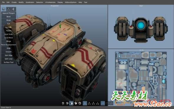 三维游戏建模软件 Nevercenter Silo 2.5.5 Professional Win破解版-天天素材网