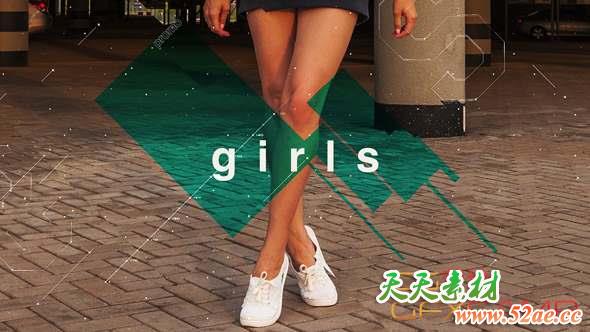 AE模板-快速文字图片快闪片头 Fast Stomp Promo-天天素材网