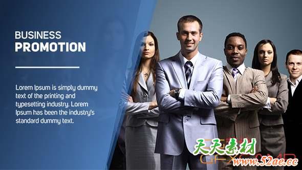 AE模板-商务合作宣传片头 Business Promotion-天天素材网