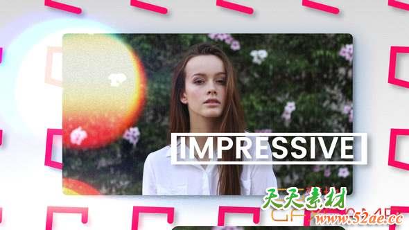 AE模板-现代时尚图片视频开场 Modern Opener-天天素材网