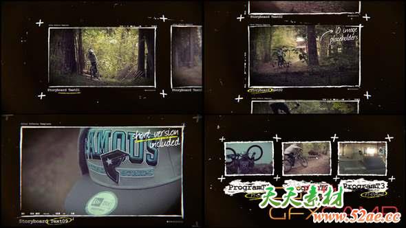 AE模板-故事板视频宣传片头 Storyboard Promo-天天素材网