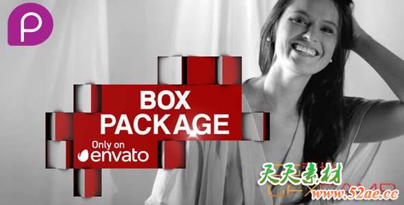AE模板-三维方块翻转栏目包装 Box Package-天天素材网