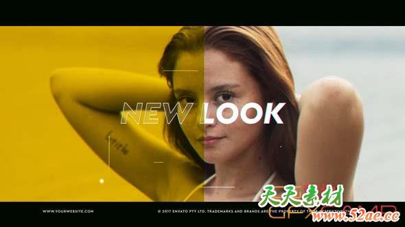 AE模板-时尚视频宣传开场 Opener-天天素材网