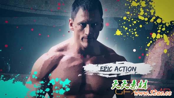 AE模板-视频定格宣传片开场 Grunge Freeze-天天素材网