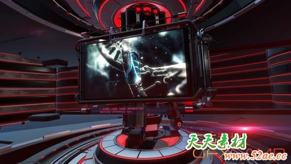 AE模板-三维体育片头包装 Slideshow 4K-天天素材网