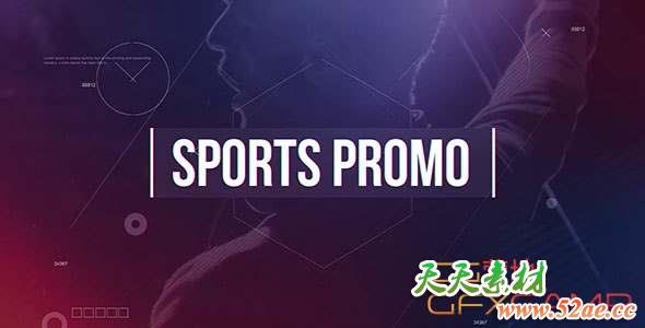 AE模板-体育视频开场片头 Sports Promo-天天素材网