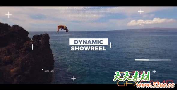 AE模板-动感体育视频片头 Sport Dynamic Opener-天天素材网