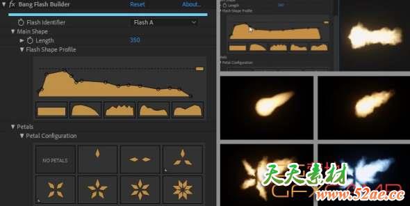 三维枪火AE中文汉化插件 Aescripts QP Bang V1.1 Win破解版+ 使用教程-天天素材网