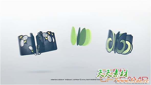 AE模板-简单翻转旋转Logo动画 Simple Rotation Logo Intro-天天素材网