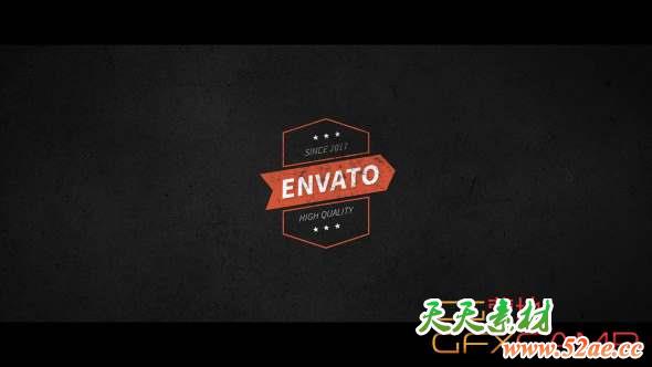 AE模板-复古横幅徽章标题动画 16 Vintage Badges-天天素材网