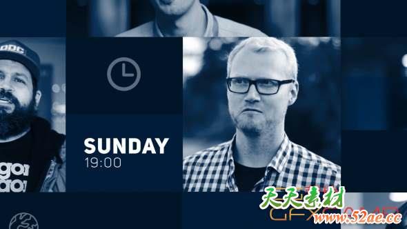 AE模板-简洁视频宣传片头 Clean Event Promo-天天素材网