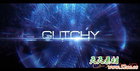 AE模板-大气能量感文字标题宣传片 Glitchy Action Trailer-天天素材网