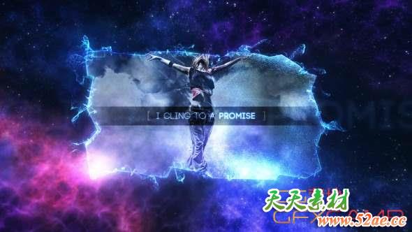 AE模板-能量感宇宙图片展示片头 Universal Soul-天天素材网