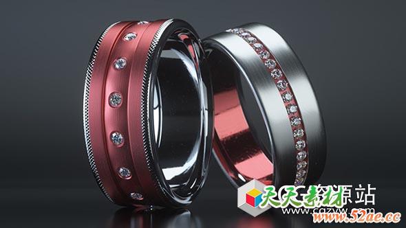 Cinema 4D – 使用Octane渲染珠宝教程Cinema 4D – Creating Jewelry in Octane Render-天天素材网