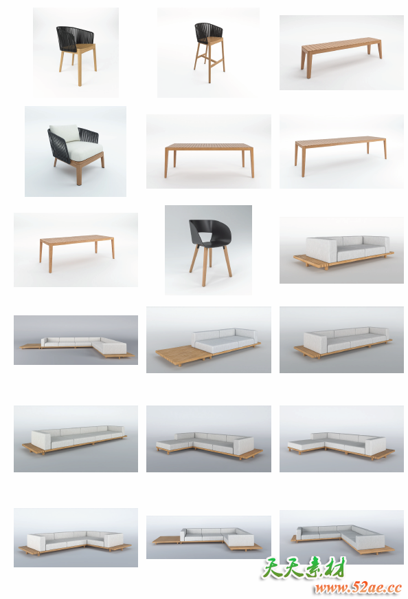 C4D VRAY材质预设包+模型C4DVRAY – All Materials Bundle