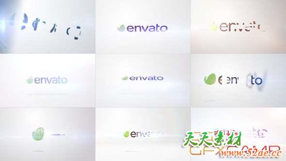 AE模板-快速简洁Logo动画 Quick Logo Sting Pack 05 Elegant Flares-天天素材网