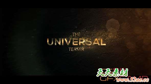 AE模板-大气游戏宣传片开场 Universal Cinematic Teaser-天天素材网