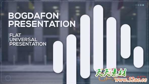 AE模板-简洁商务公司宣传包装 Flat Universal Presentation-天天素材网