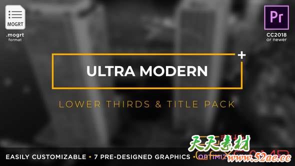 Ultra Modern Titles & Lower Thirds