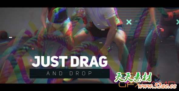 Premiere模板-体育视频包装宣传片头 Dynamic Sport Opener-天天素材网