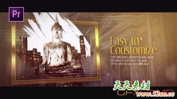 PR模板-历史照片时间线片头 Journey to History-天天素材网