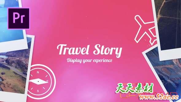 Premiere模板-旅游视频相册包装片头 Travel Story-天天素材网